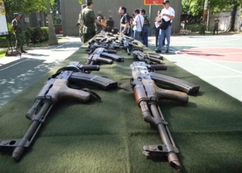 Ejército Mexicano destruye armas decomisadas