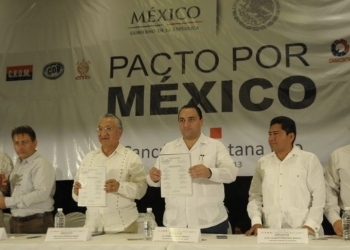Atestigua el gobernador firma del compromiso de pacto por México