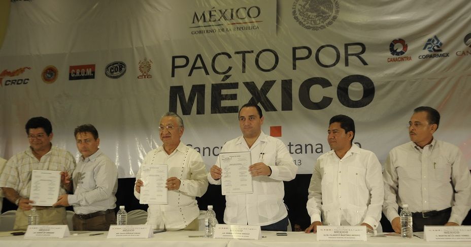 Atestigua el gobernador firma del compromiso de pacto por México