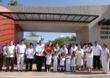 La presidenta del DIF, Mariana Zorrilla De Borge, inaugura el jardín de niños “Dora María Hoy Riveroll”