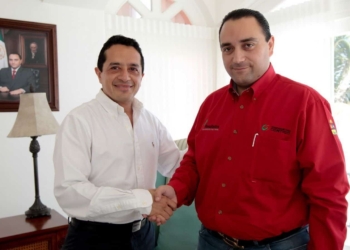 Sostienen cordial encuentro el gobernador roberto borge angulo y el diputado Carlos joaquín gonzález