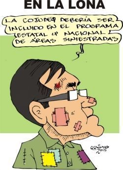 En la lona