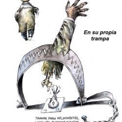 En su propia trampa