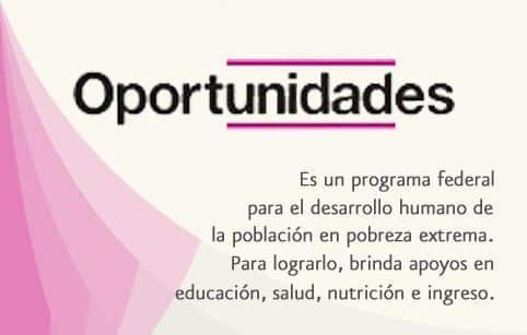 Blindan programa Oportunidades