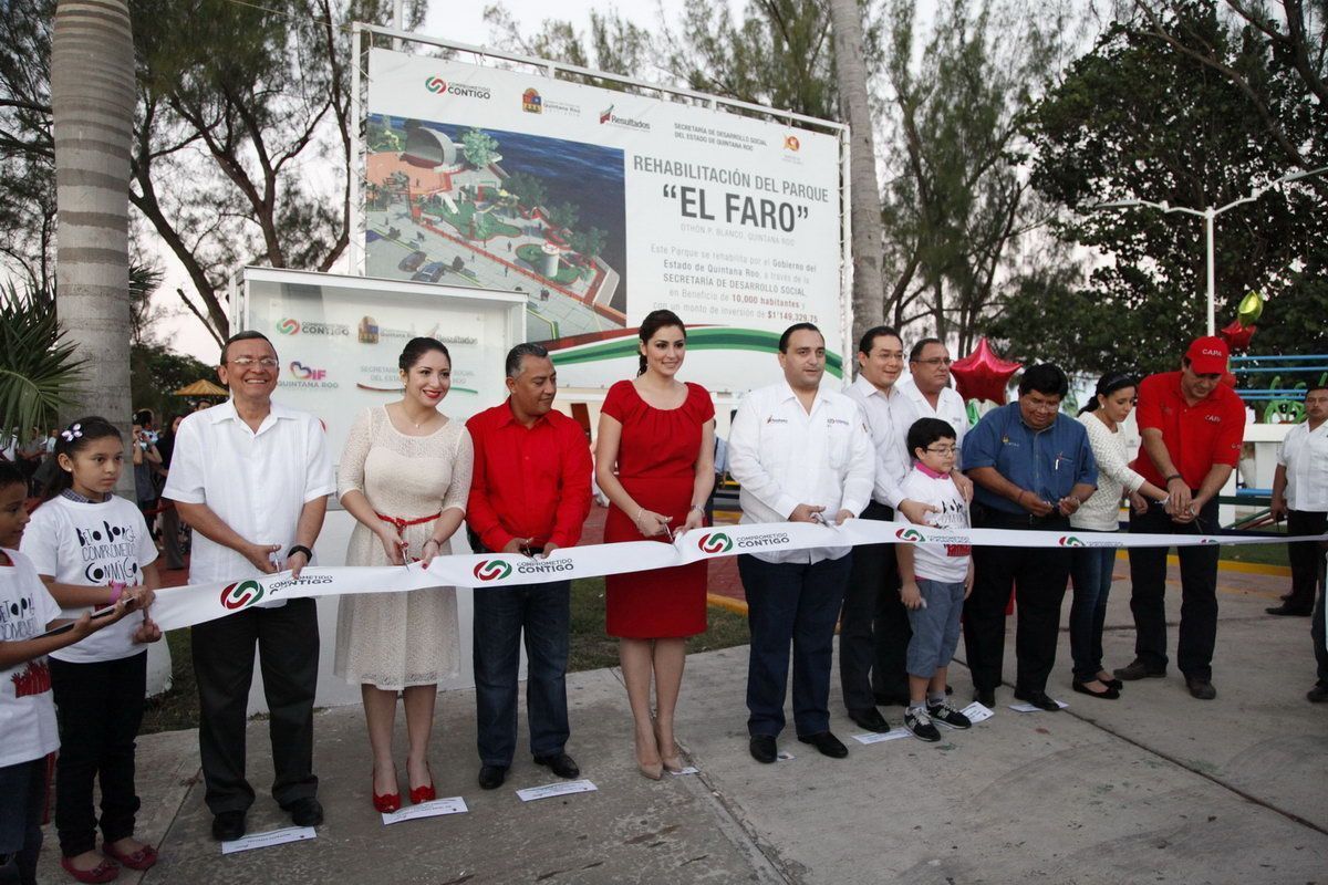 Inaugura el gobernador el renovado parque “el faro”
