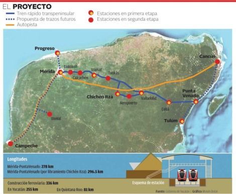 Se invertirán 11 mil mdp en tren transpeninsular