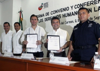 Mauricio Góngora comprometido en la formación de policías en derechos humanos