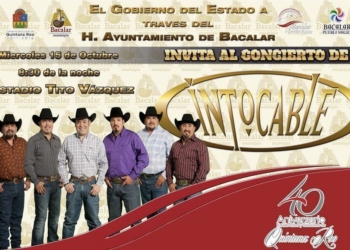 Afinan últimos detalles para la presentación de Intocable en Bacalar
