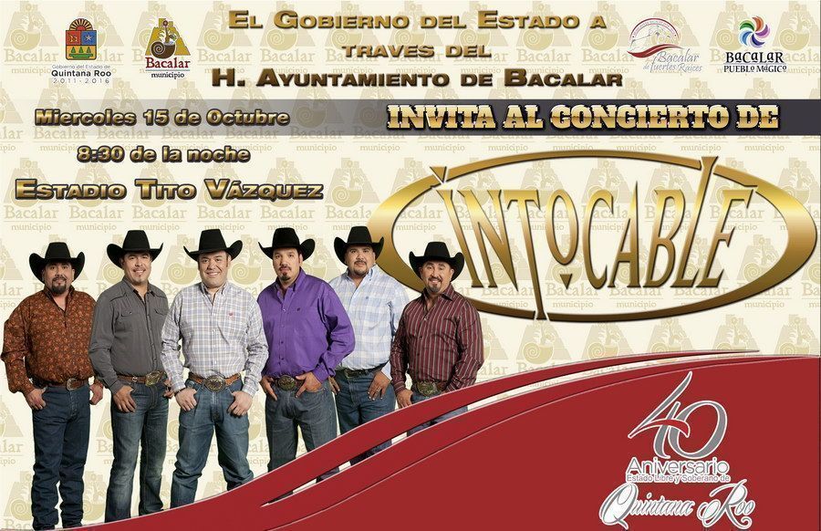 Afinan últimos detalles para la presentación de Intocable en Bacalar