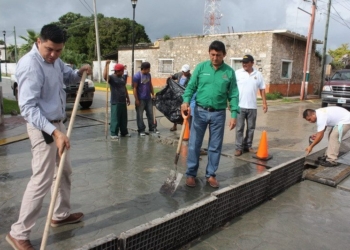 Operativo de monitoreo y prevención en Bacalar ante la presencia de lluvias
