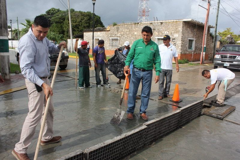 Operativo de monitoreo y prevención en Bacalar ante la presencia de lluvias