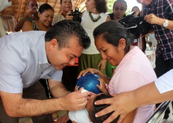Inicia Mauricio Góngora la tercera Semana Nacional de Vacunación en Solidaridad