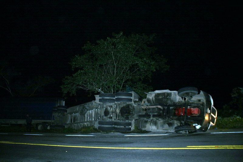 Accidente en el tramo carretero Panteras-Vallehermoso
