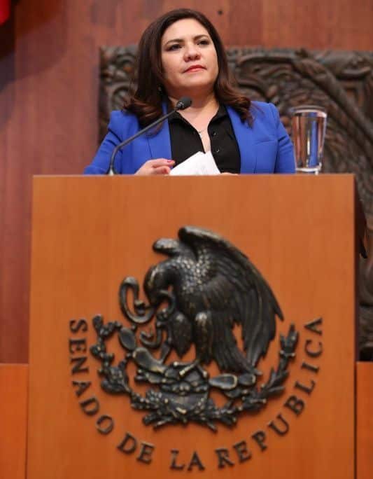 Rosa Adriana Díaz solicita mayores recursos para la seguridad en el Estado