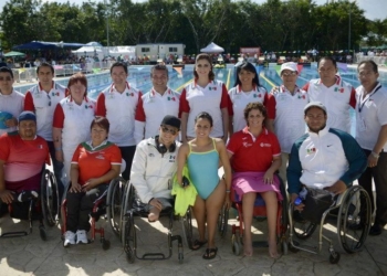 Solidaridad recibe a los atletas del Abierto Internacional Mexicano de Para-Natación