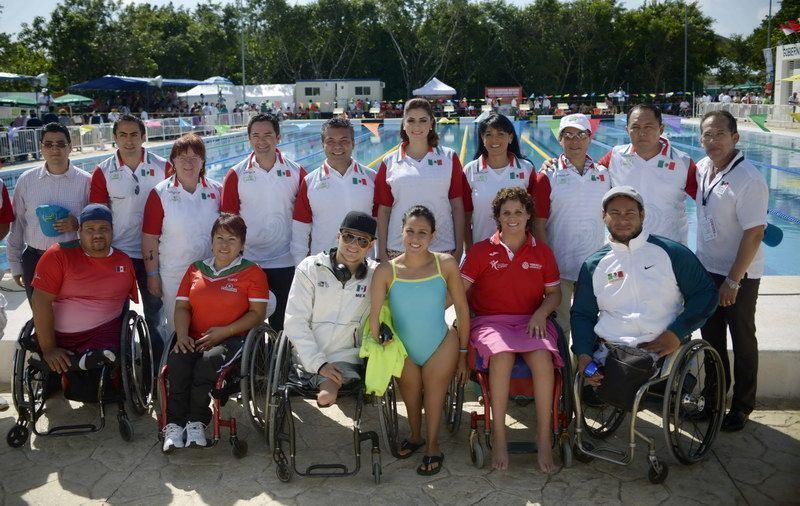 Solidaridad recibe a los atletas del Abierto Internacional Mexicano de Para-Natación
