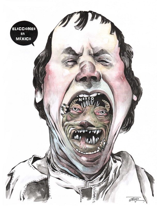 OMAR: Con el moustro adentro #caricatura