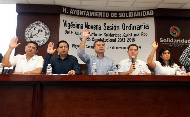 Se realiza vigésima novena sesión de cabildo de Solidaridad