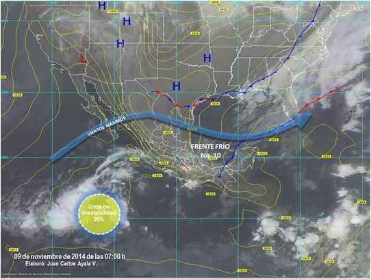 Clima Fresco Y Lluvias Dispersas En El Estado