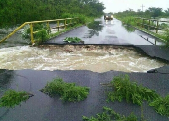 Morocoy incomunicado por lluvias
