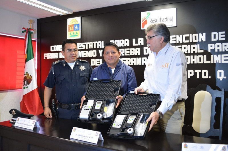 Entregan utensilios a municipio de FCP para establecer alcoholímetro