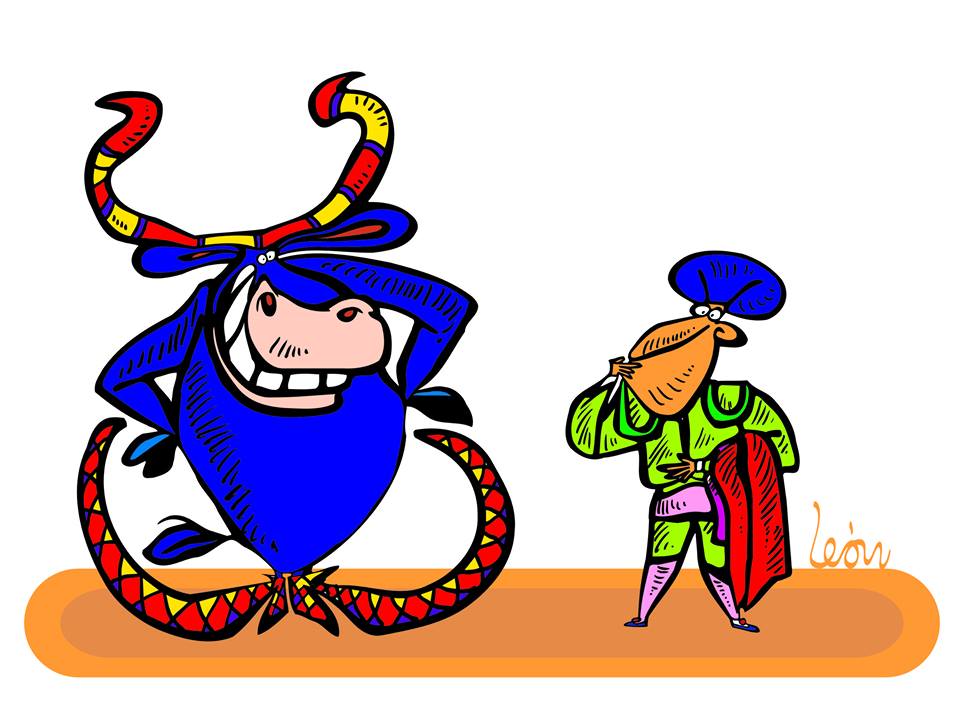 LEON: No a la corrida de toros #caricatura