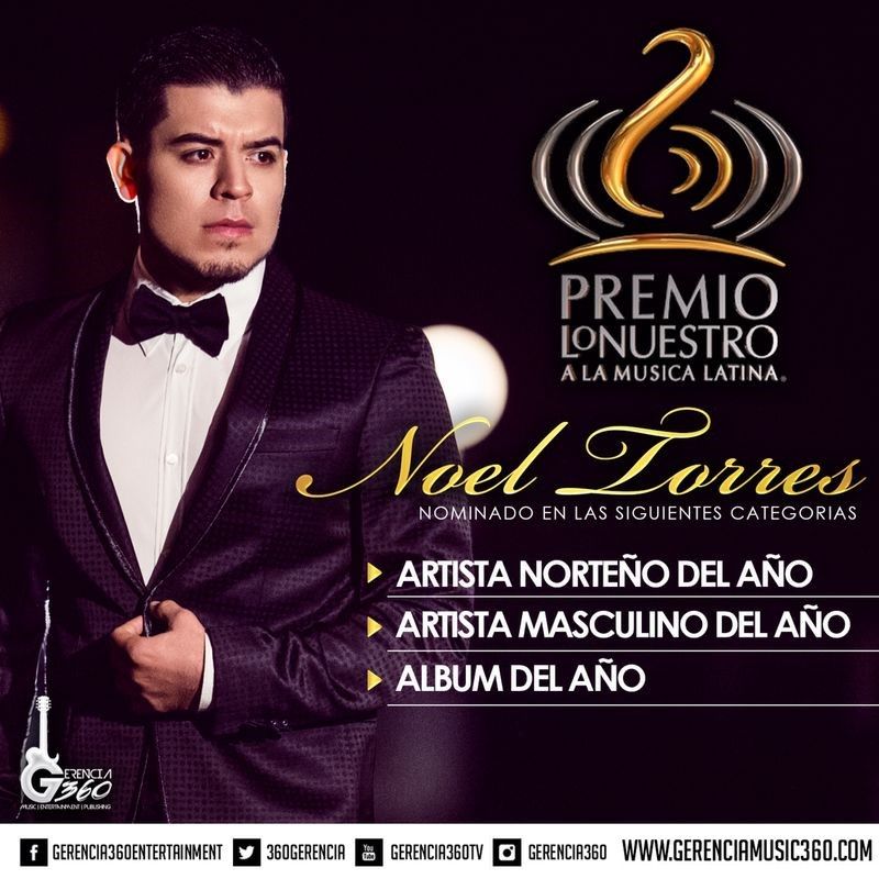 Noel torres recibe tres nominaciones a premio lo nuestro 2015