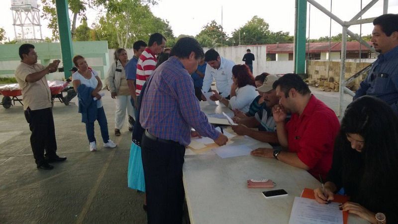 Se registran candidatos a Delegado en Carlos A. Madrazo