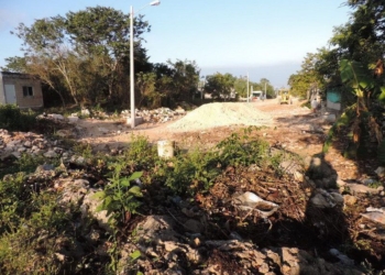 Colonos de la Rojo Gómez en FCP piden al “Pato” Carballo que petrolicen toda una calle