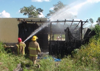 Pirómanos queman palapa-bodega en FCP
