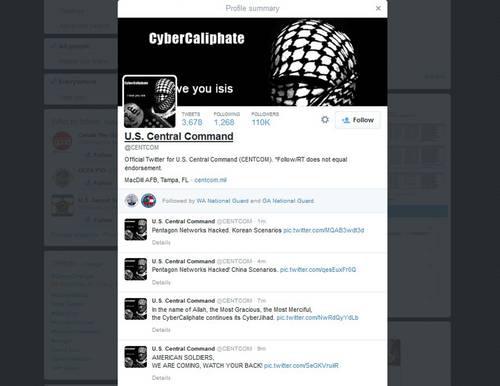 Hackers atacan sitios del Comando Central del ejército estadunidense
