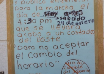 Marcharán padres de familia en contra del cambio de huso horario en FCP