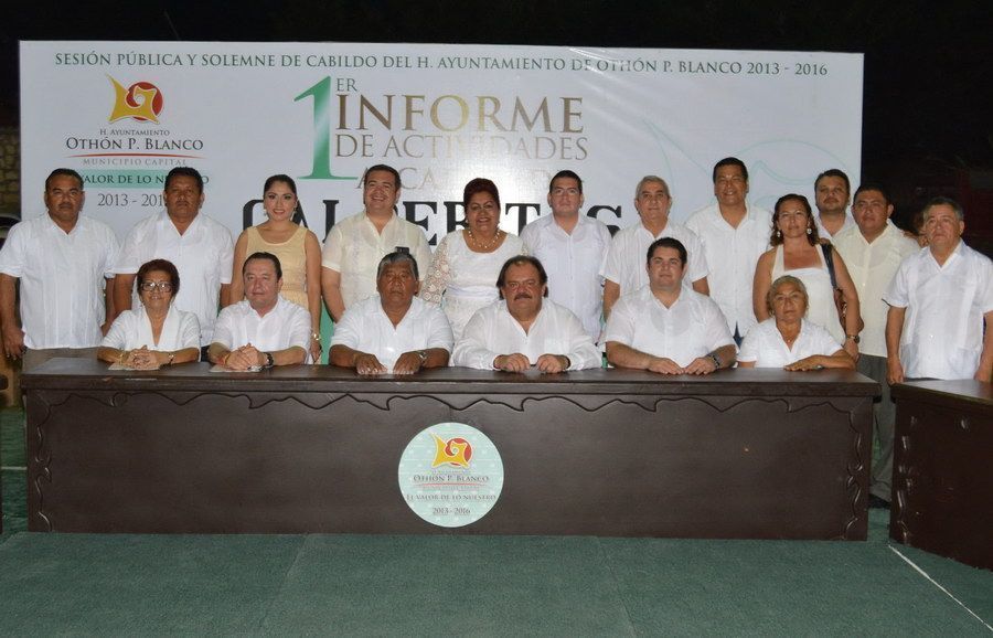 Rinde primer informe alcalde de Calderitas