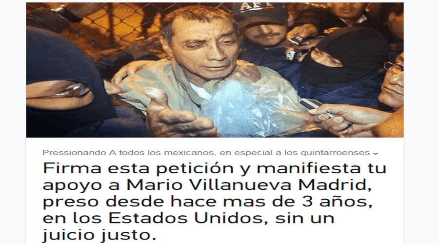 Cientos se suman en apoyo al ex gobernador Mario Villanueva Madrid
