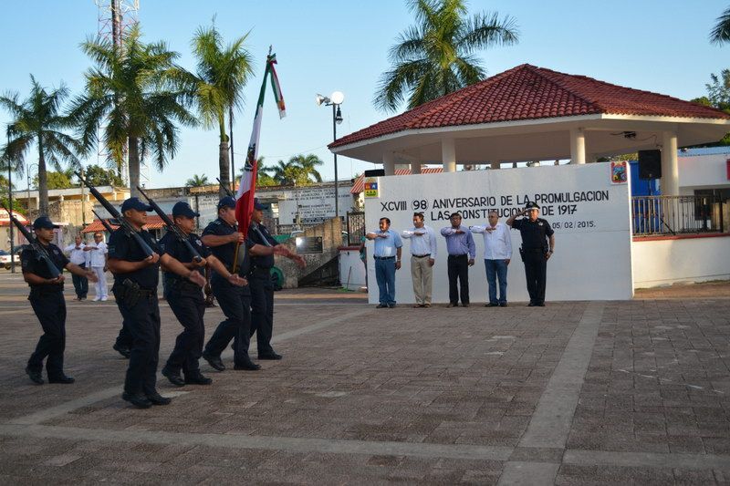 También en la zona maya se acuerdan del 98 aniversario de la Carta Magna