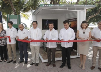 Inauguran modulo de información turística de Cozumel en Solidaridad