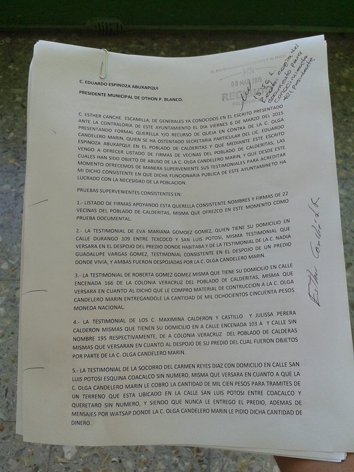 Denuncian a protegida del “presi Abu”