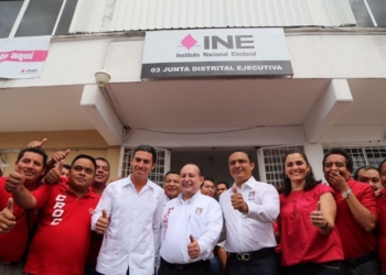 Se registra Remberto Estrada Barba y Mario Machuca Sánchez por la alianza PRI-Verde