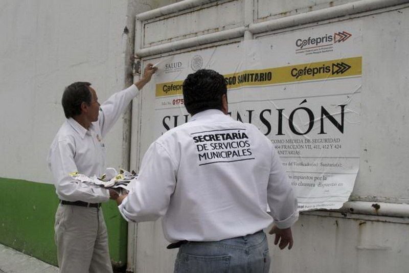 Clausura Cofepris 26 establecimientos en operativo de sanidad