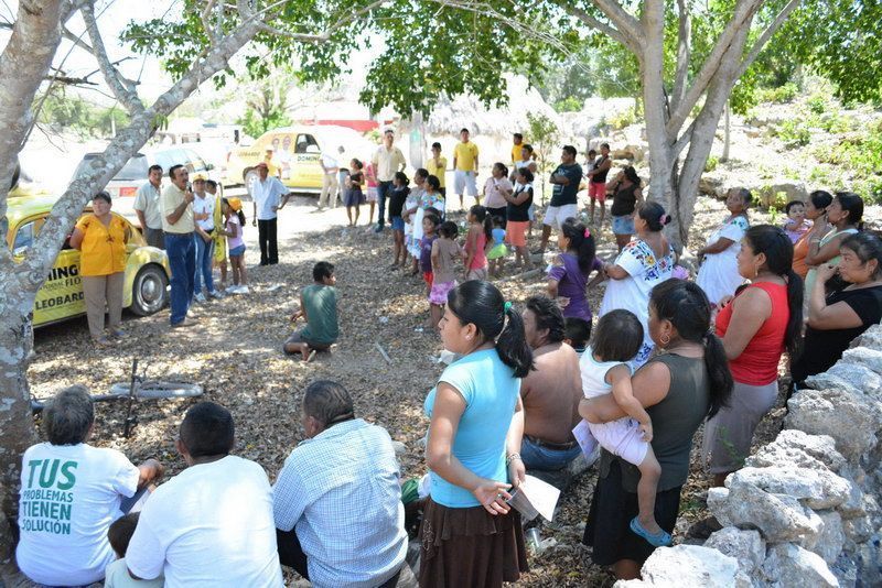 Domingo Flota se consolida en la zona maya, familias enteras se suman en apoyo a su candidatura