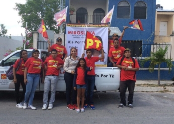 Queremos un cambio verdadero en Q. Roo, piden vecinos a Miroslava Reguera, candidata del PT al Distrito 01