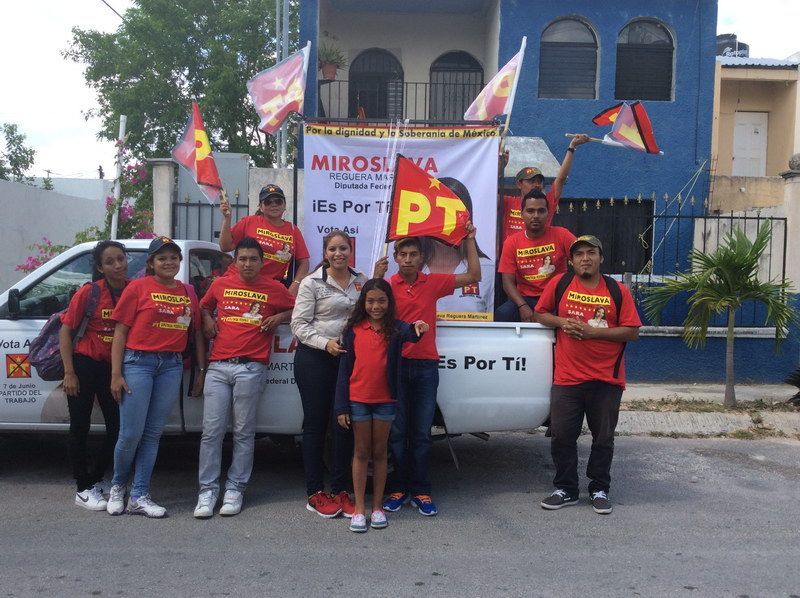 Queremos un cambio verdadero en Q. Roo, piden vecinos a Miroslava Reguera, candidata del PT al Distrito 01