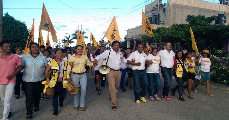 Respalda Emiliano Ramos a candidatos del Prd en Q. Roo