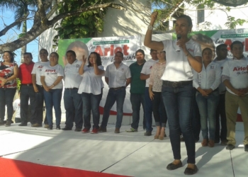 Arleth Mólgora Campaña en el municipio de Bacalar