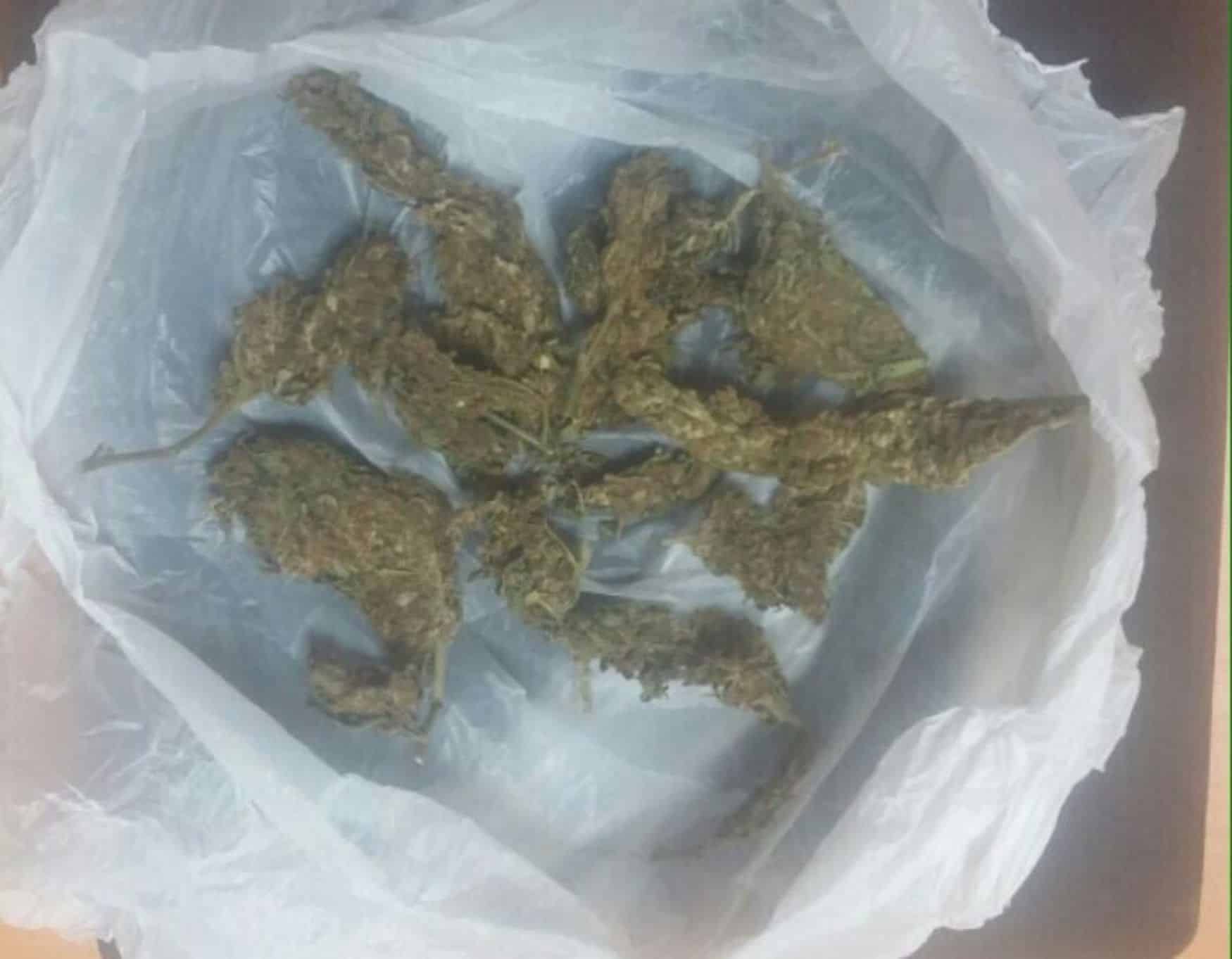 Detienen a un mariguano
