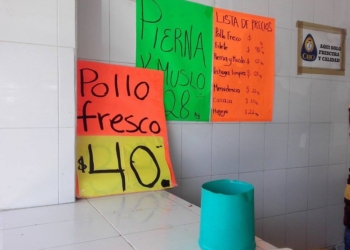 Pollo precio por las nubes 40 pesos el kilo
