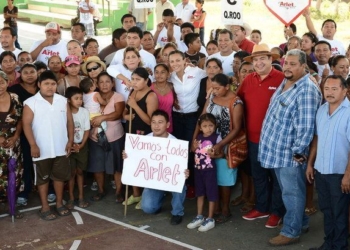 Recibe Arlet apoyo de la Ribera del Río Hondo