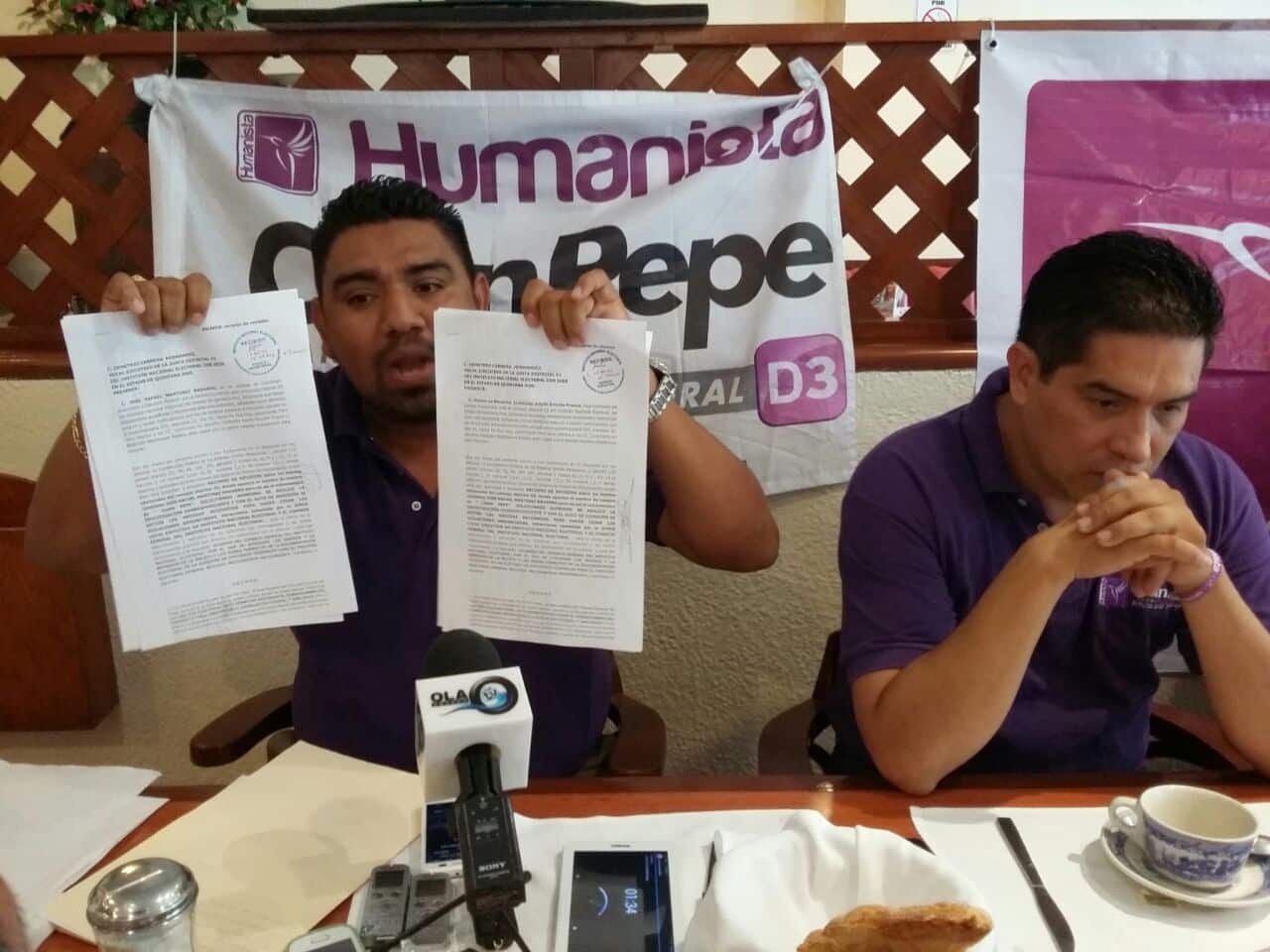 “Chanpepe” y el Partido Humanista arremeten contra el INE