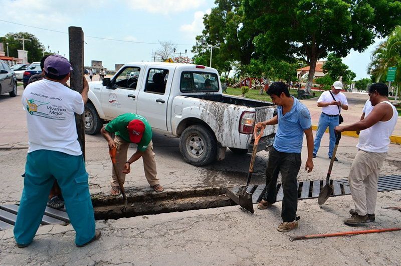 Comuna de Bacalar se prepara para la temporada de lluvias