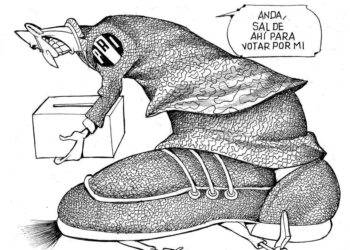 LUY: El peso de la democracia #caricatura